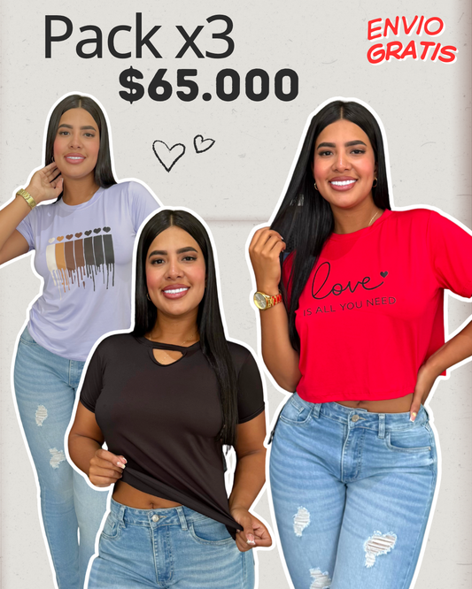 Pack x 3 ( envio gratis )