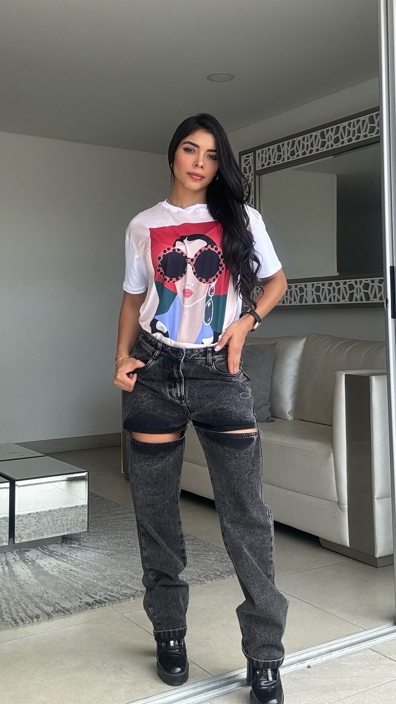 Jeans rigido