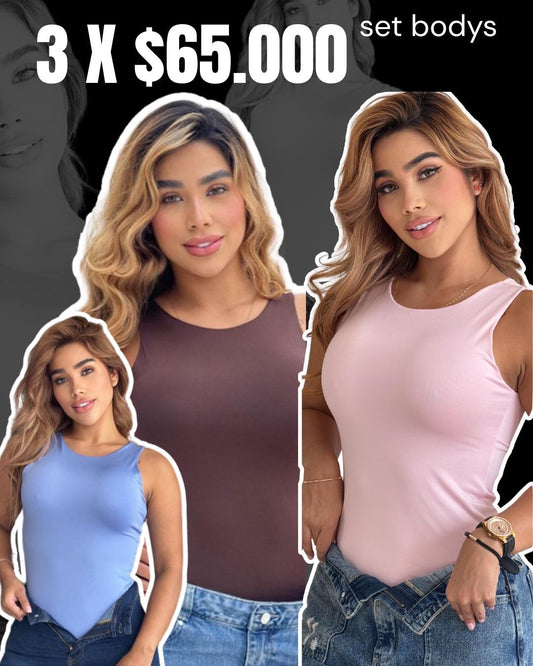 Pack x 3 Bodys